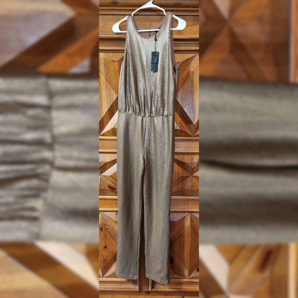 BCBGMAXAZRIA Lowe Sequin Jumpsuit Sz S - Picture 2 of 9